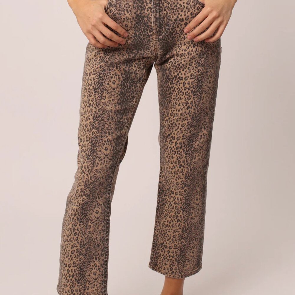 Dear John Snow Leopard Blair Slim Straight Jeans size 31 (12)